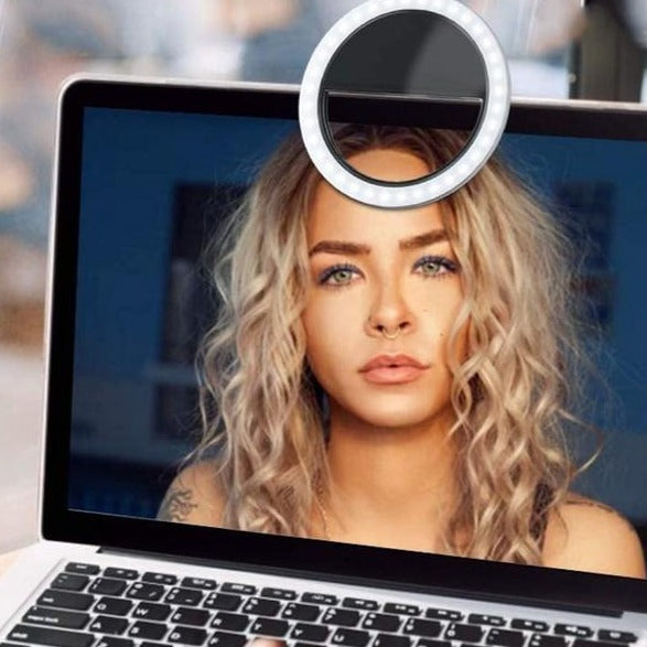 Portable Selfie Ring Light - GlowSnap-White-The Livary