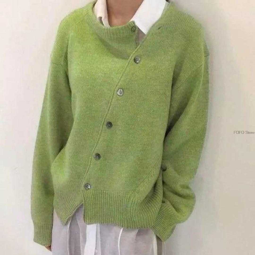 Luxury Cashmere Vest with Button Details - Aurora-Green-S-The Livary