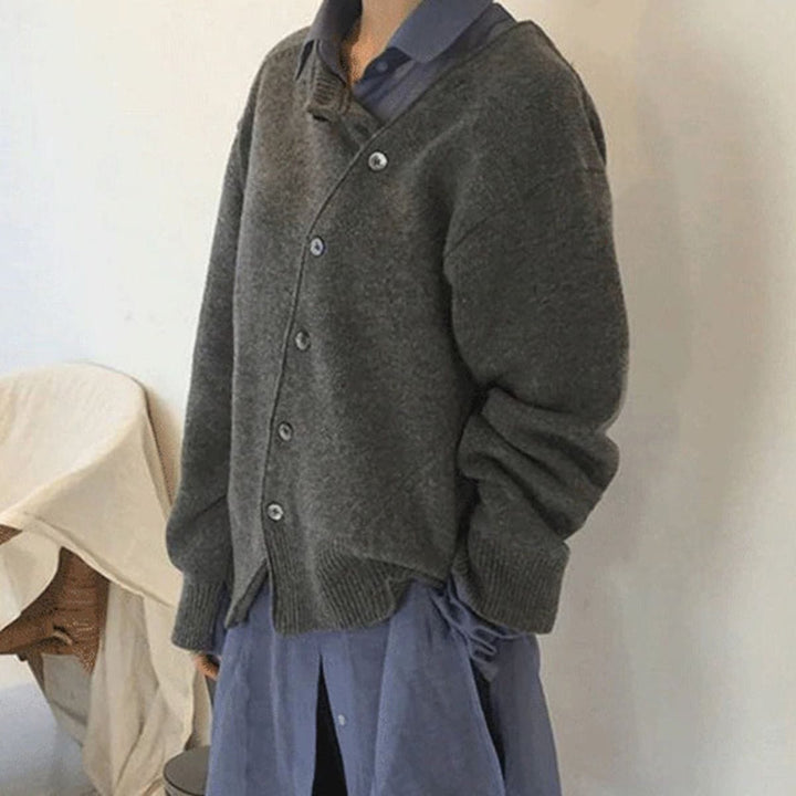 Luxury Cashmere Vest with Button Details - Aurora-Brown-S-The Livary