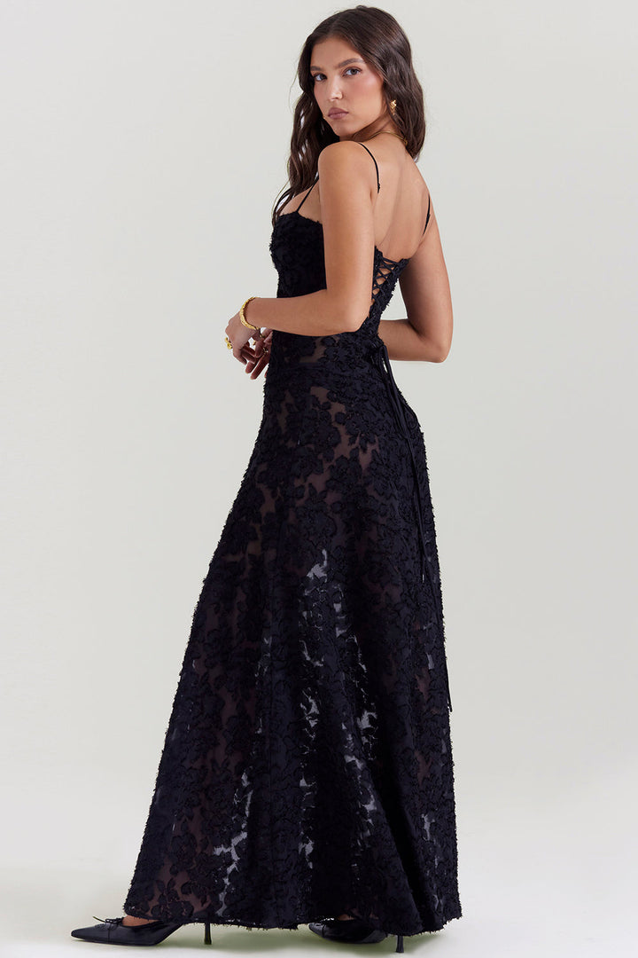 Stylish Sleeveless Dress – Viviana-Black-XS-The Livary