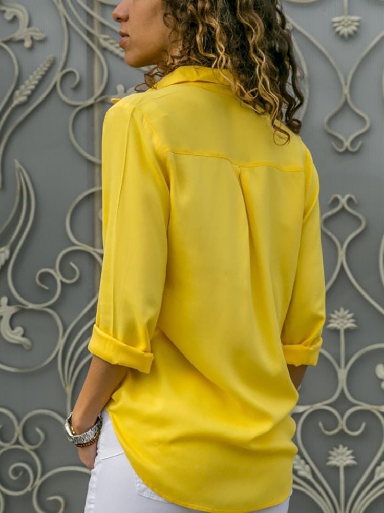 Casual Women's Blouse with Timeless Style - Mira-Light blue-S-The Livary