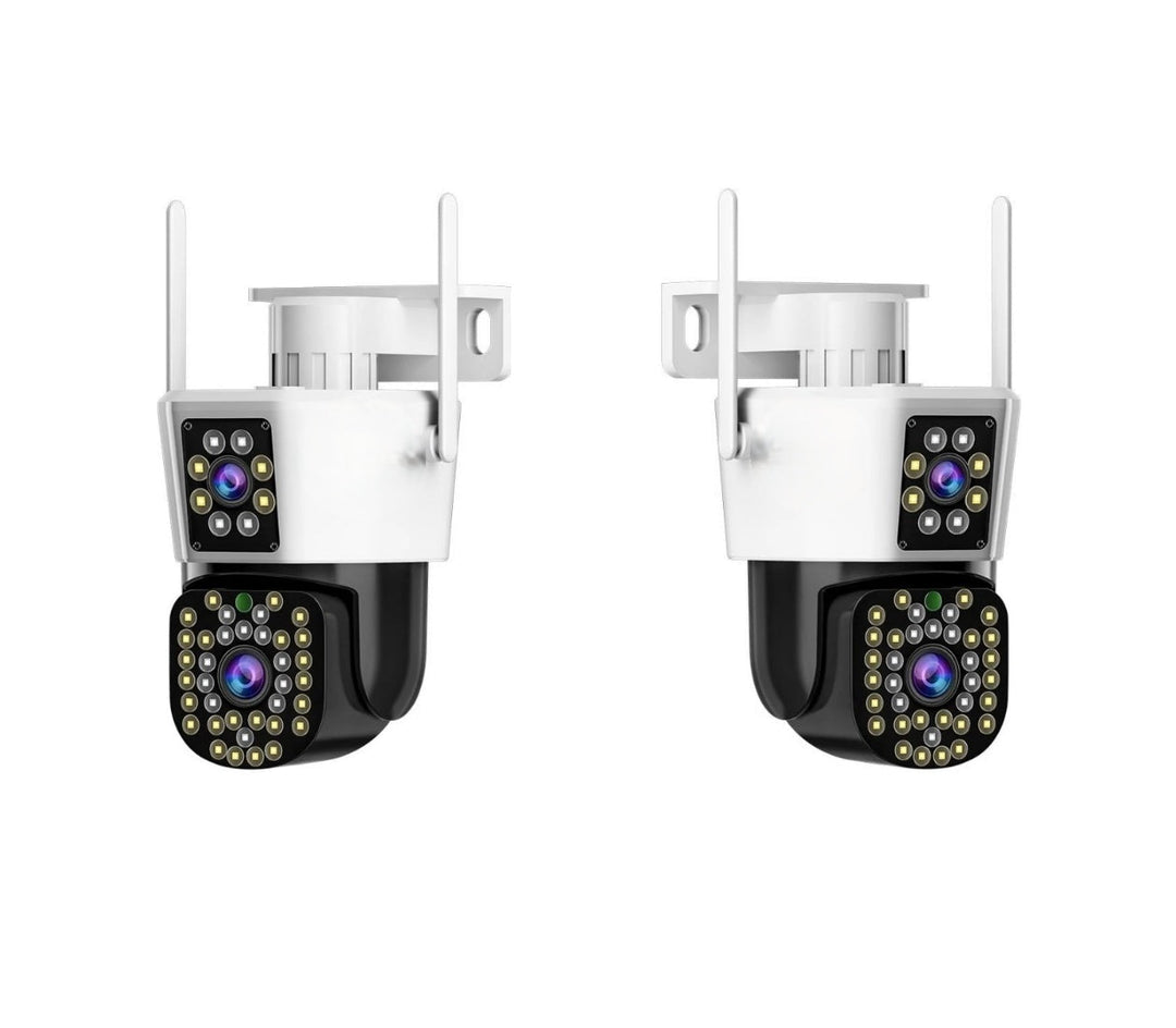 Set of 2 Security Cameras with Dual Lens – DualGuard Max 2-Pack-The Livary