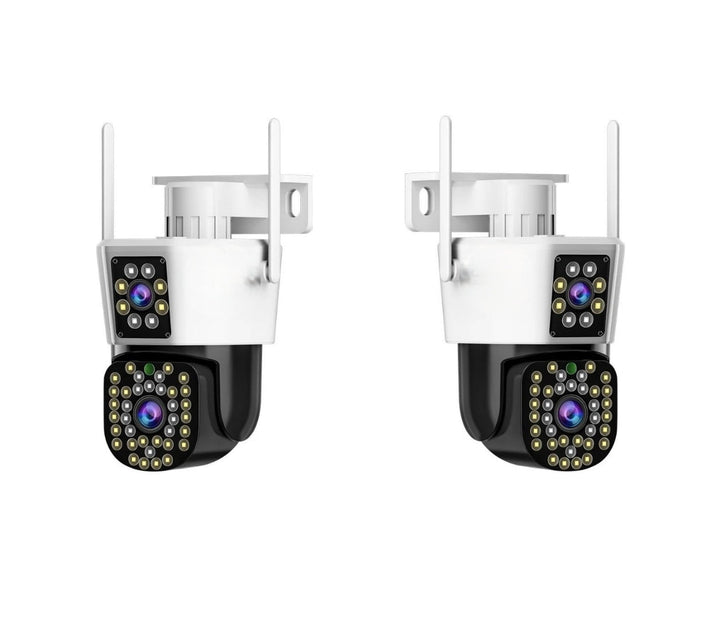 Set of 2 Security Cameras with Dual Lens – DualGuard Max 2-Pack-The Livary