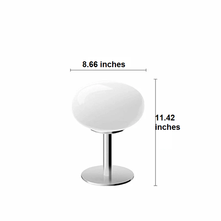 DESIGNER GLASS TABLE LAMP - AMBIENT LED LAMP FOR BEDROOM AND STUDY-Yellow-The Livary