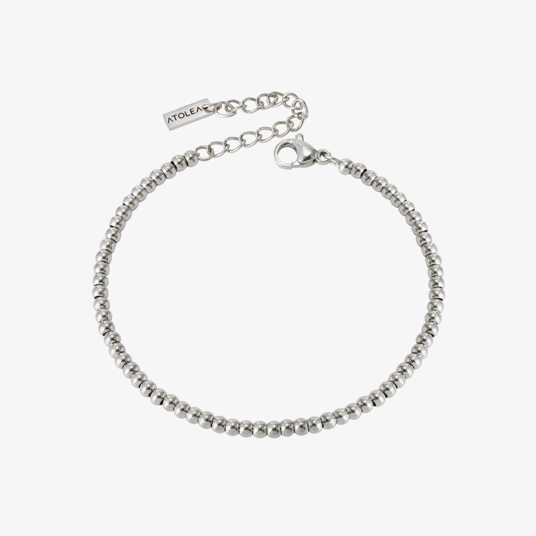 Nice Beaded Bracelet - Nova-Silver-The Livary