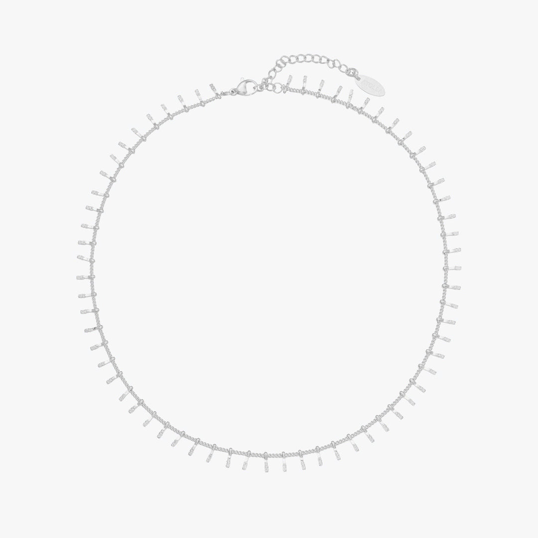 Minimalist Choker for Women - Antigua-Silver-The Livary