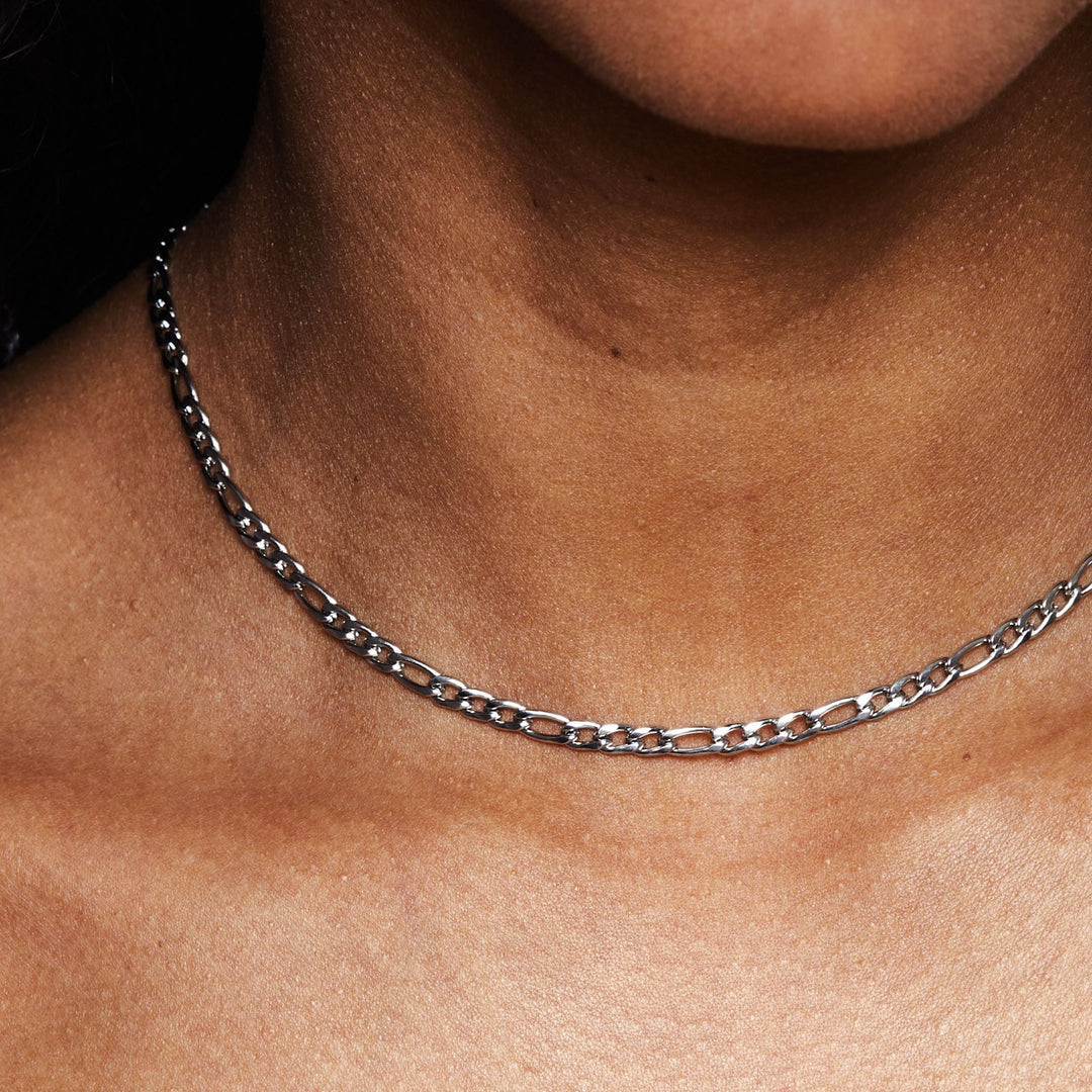 Stylish Minimalist Choker - Lola-Silver-The Livary