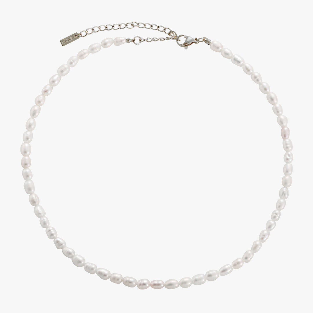 Freshwater Pearl Choker - Amélie-Silver-The Livary