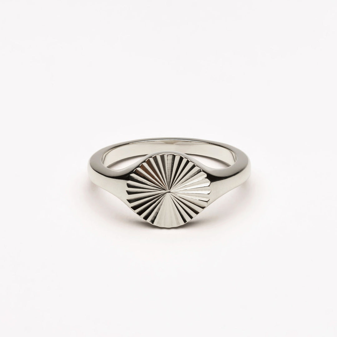 Sun Signet Ring - Solara-5-Silver-The Livary