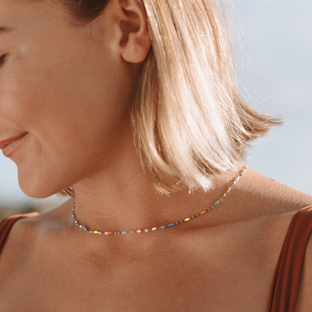 Rainbow Choker - Selina-Gold-The Livary