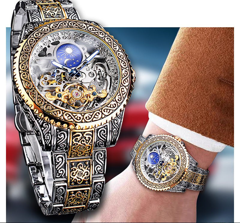 Skeleton Mechanical Men's Watch – Valtor-The Livary