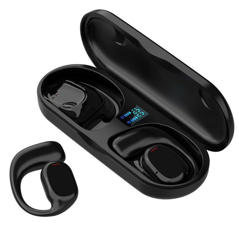 Wireless Earbuds with Open Design - AirBeat Flex-Black-The Livary