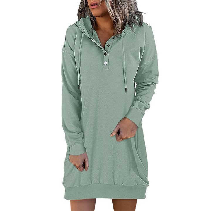 Minimalistic Long Women's Hoodie – Valeria-Pink-S-The Livary