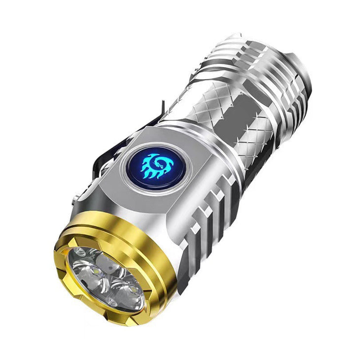 Compact LED Torch - LumenTorch-Silver-The Livary