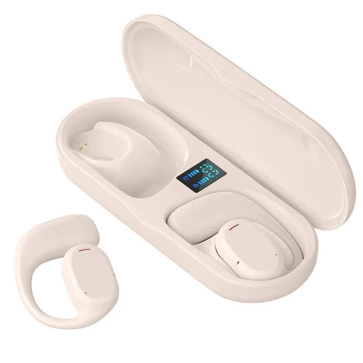 Wireless Earbuds with Open Design - AirBeat Flex-Beige-The Livary