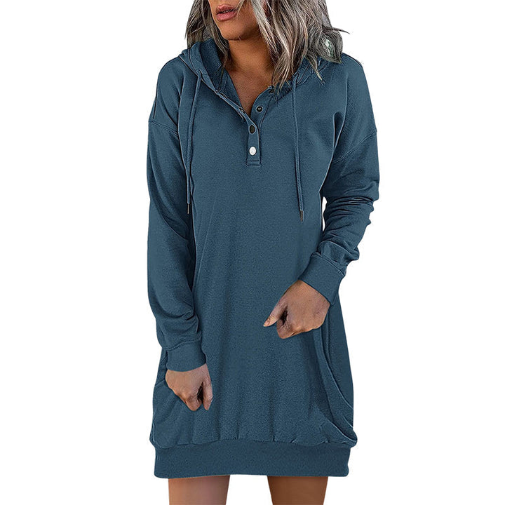 Minimalistic Long Women's Hoodie – Valeria-Pink-S-The Livary