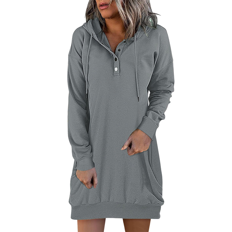 Minimalistic Long Women's Hoodie – Valeria-Pink-S-The Livary