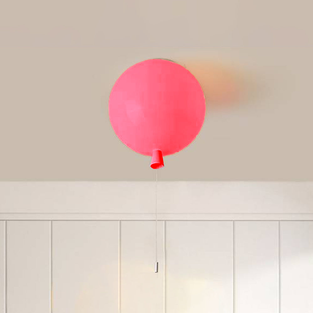 Compact Modern LED Balloon Ceiling Light - AuraLite-7.87 in-Pink-The Livary