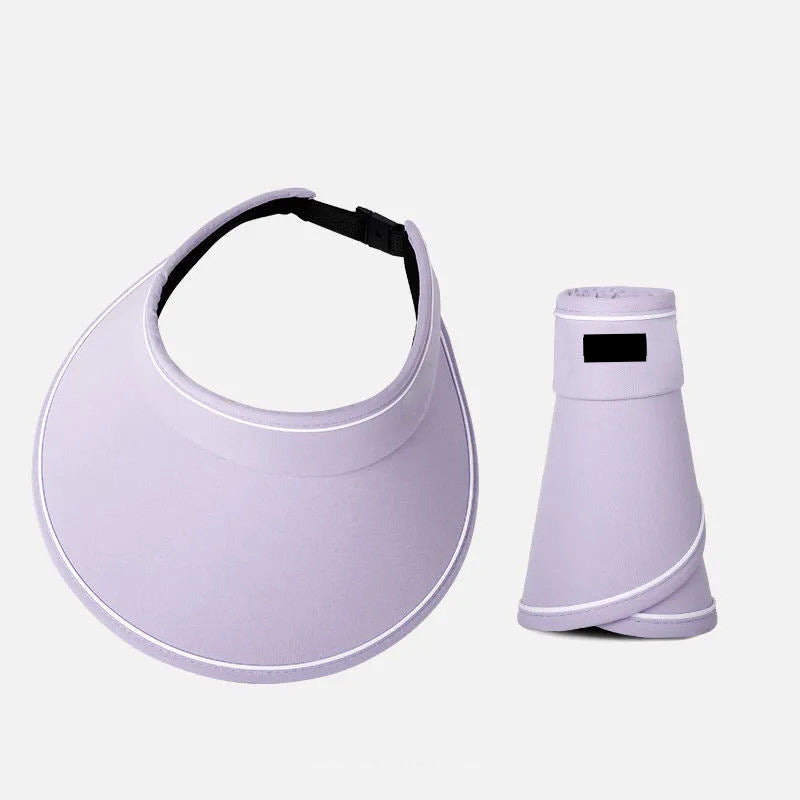 Trendy roll-up sun hat with extra protection – FoldSun Pro-Purple-The Livary