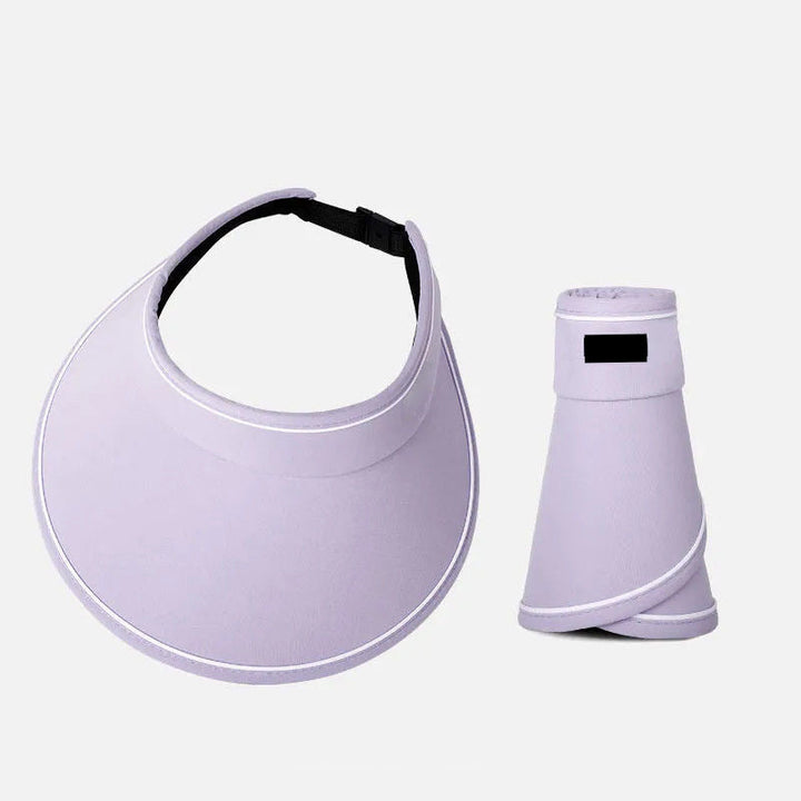 Trendy roll-up sun hat with extra protection – FoldSun Pro-Purple-The Livary