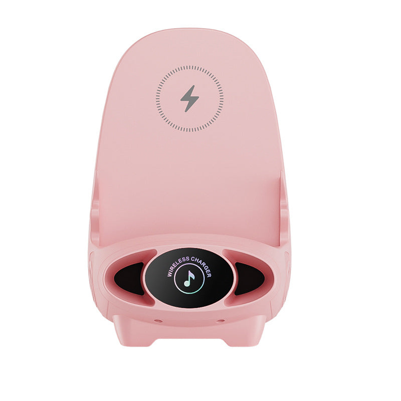 Wireless Phone Holder with 15W Fast Charging Function - FlexCharge Chair-Pink-The Livary