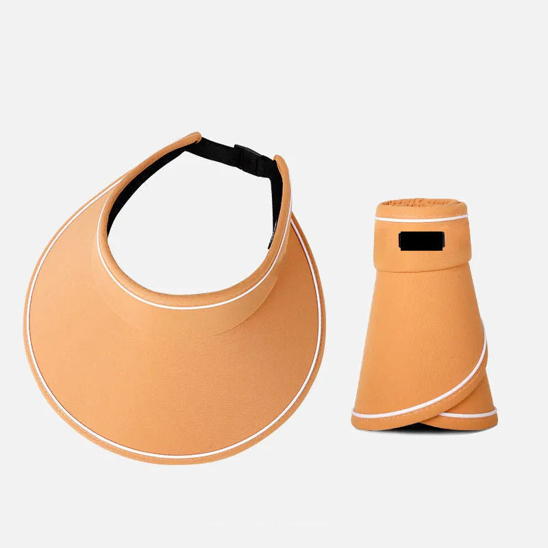 Trendy roll-up sun hat with extra protection – FoldSun Pro-Orange-The Livary