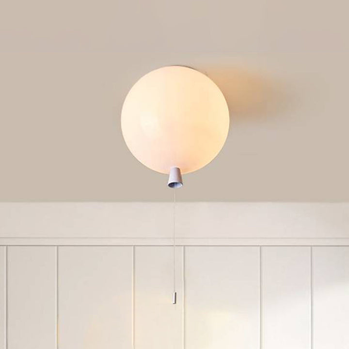 Compact Modern LED Balloon Ceiling Light - AuraLite-7.87 in-White-The Livary