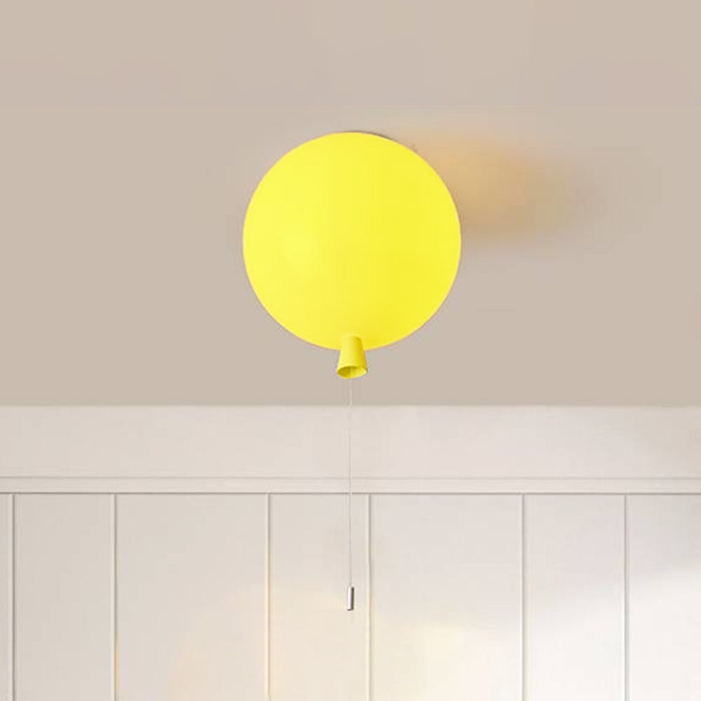 Compact Modern LED Balloon Ceiling Light - AuraLite-7.87 in-Yellow-The Livary