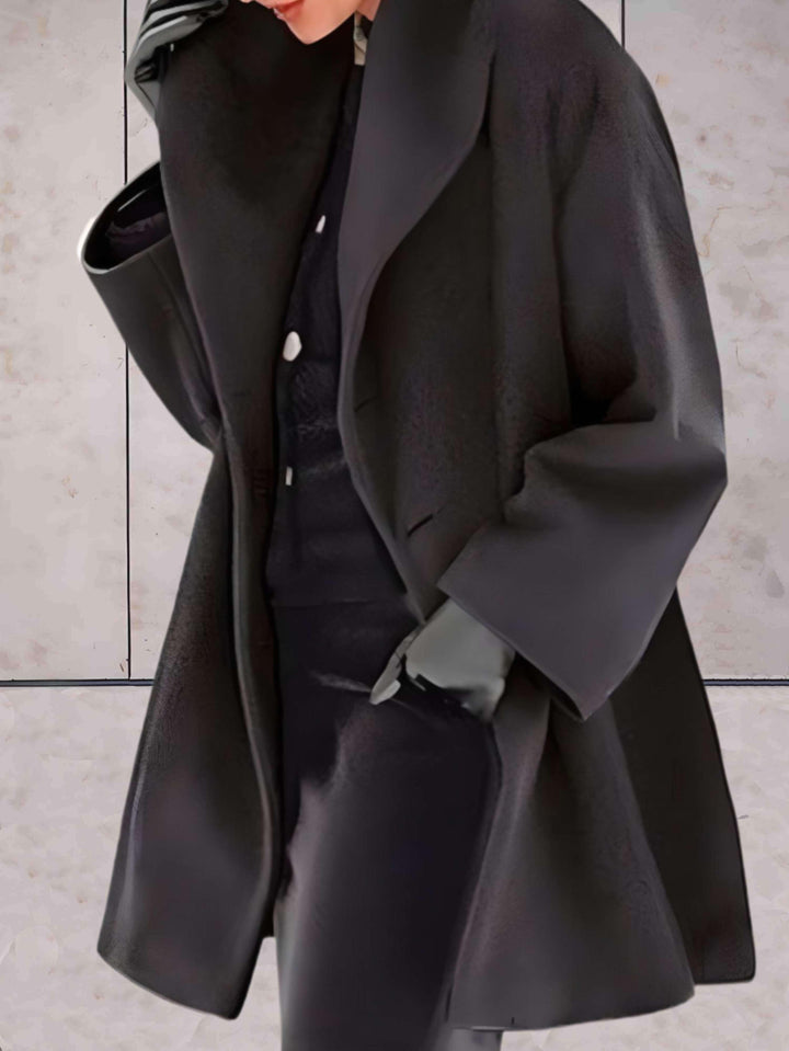 Stylish Loose Women's Winter Jacket - Evelyn-Black-S-The Livary