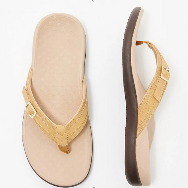 Orthopaedic Ladies Flip-Flops – Noor-4.5-Black-The Livary