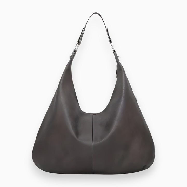 Stylish PU Leather Handbag - Bella-Gray-The Livary