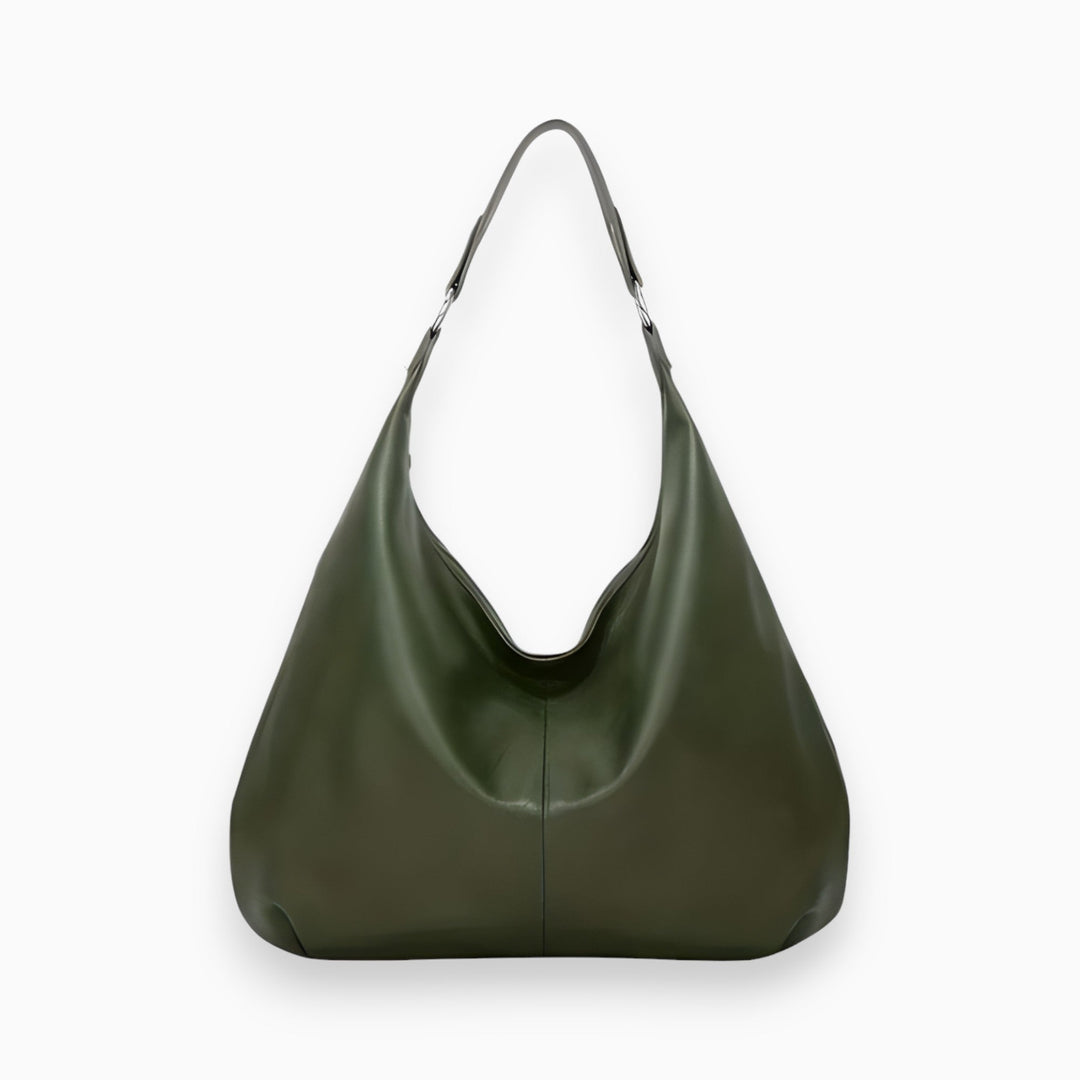 Stylish PU Leather Handbag - Bella-Green-The Livary