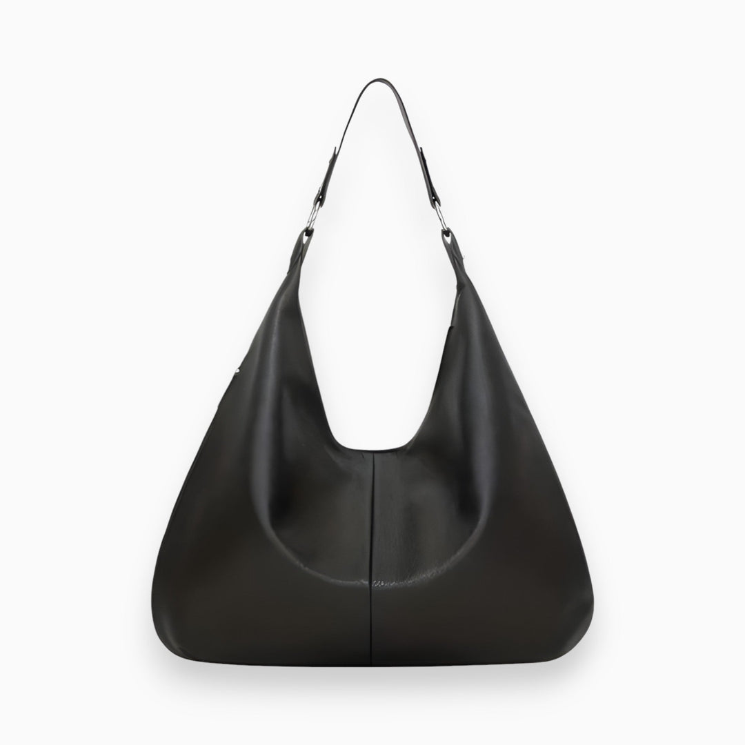 Stylish PU Leather Handbag - Bella-Black-The Livary