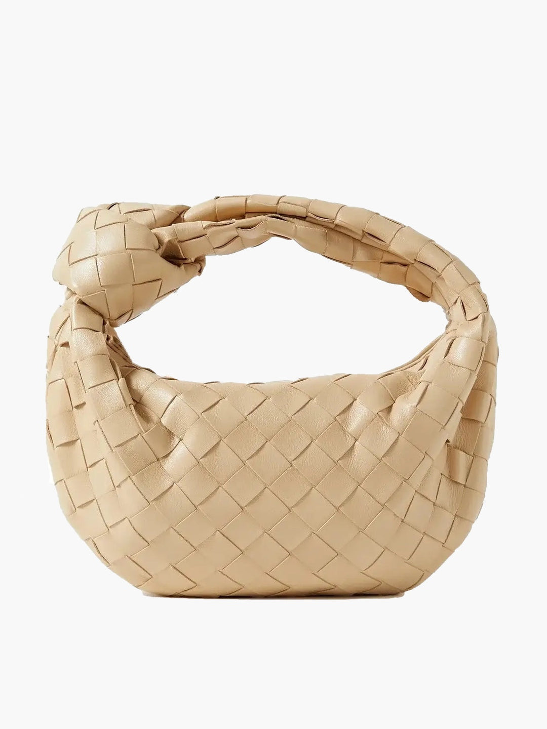 Woven Mini Handbag - Isabella-Beige-The Livary