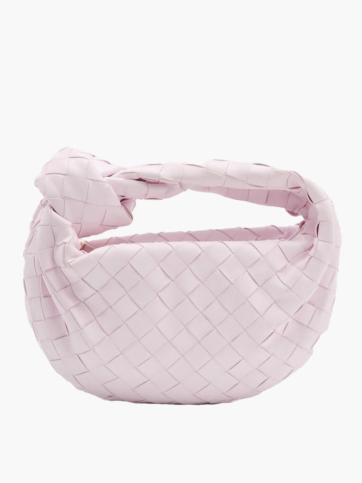 Woven Mini Handbag - Isabella-Pink-The Livary