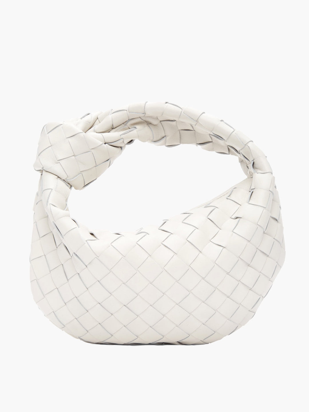 Woven Mini Handbag - Isabella-White-The Livary