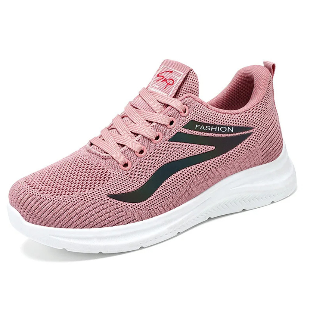 Sporty Orthopaedic Women's Walking Shoes - FitWalk-3.5-Pink-The Livary