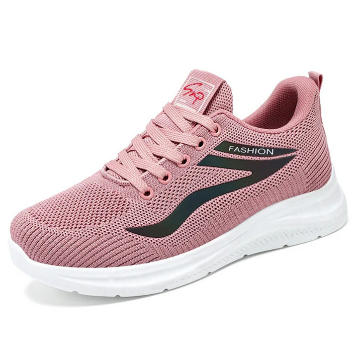 Sporty Orthopaedic Women's Walking Shoes - FitWalk-3.5-Pink-The Livary
