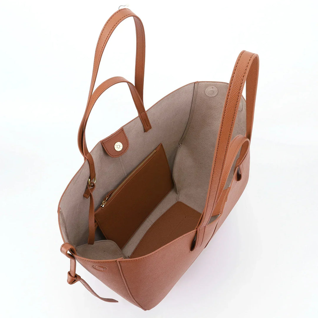Stylish Leather Handbag - Adeline-Black-The Livary