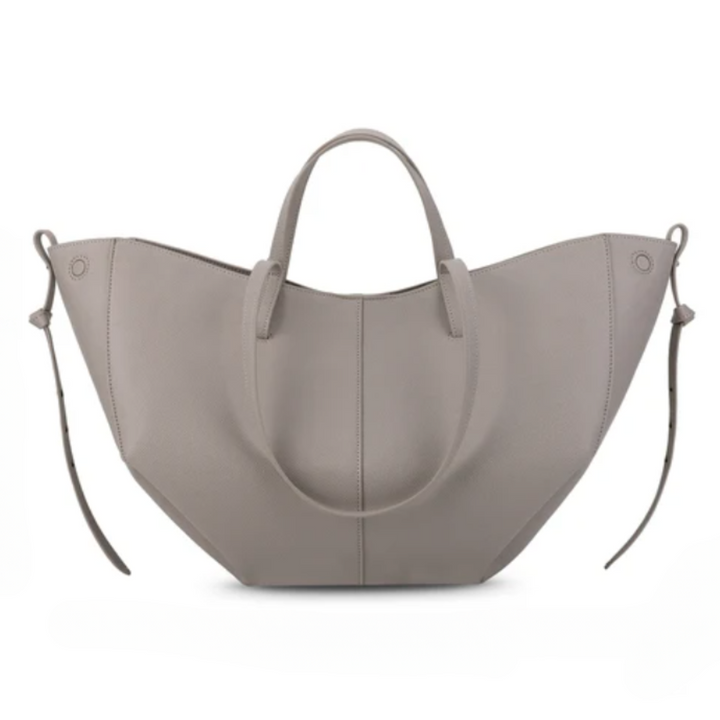 Stylish Leather Handbag - Adeline-Grey-The Livary