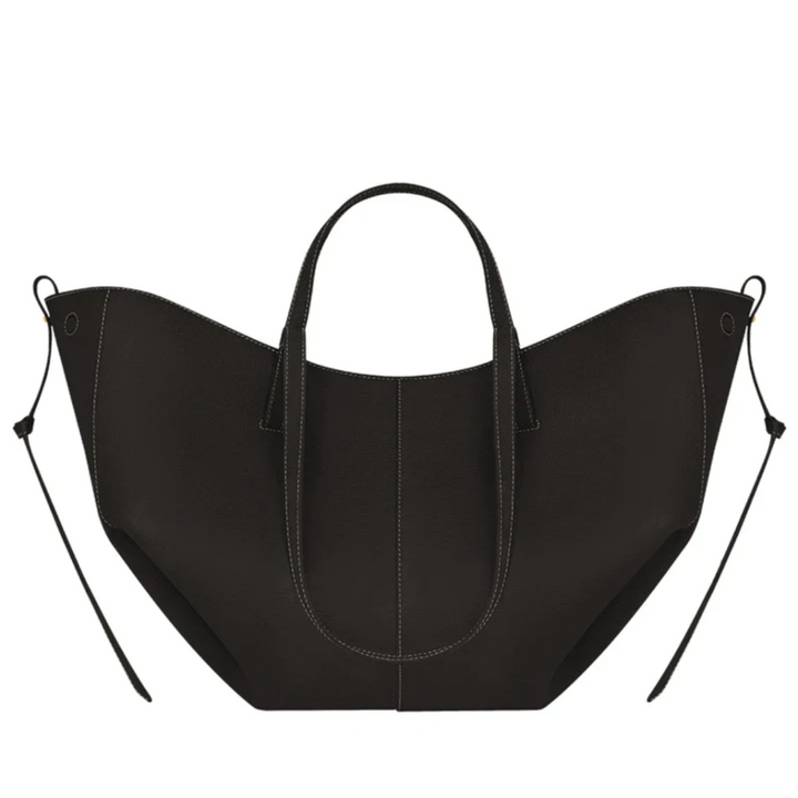 Stylish Leather Handbag - Adeline-Black-The Livary