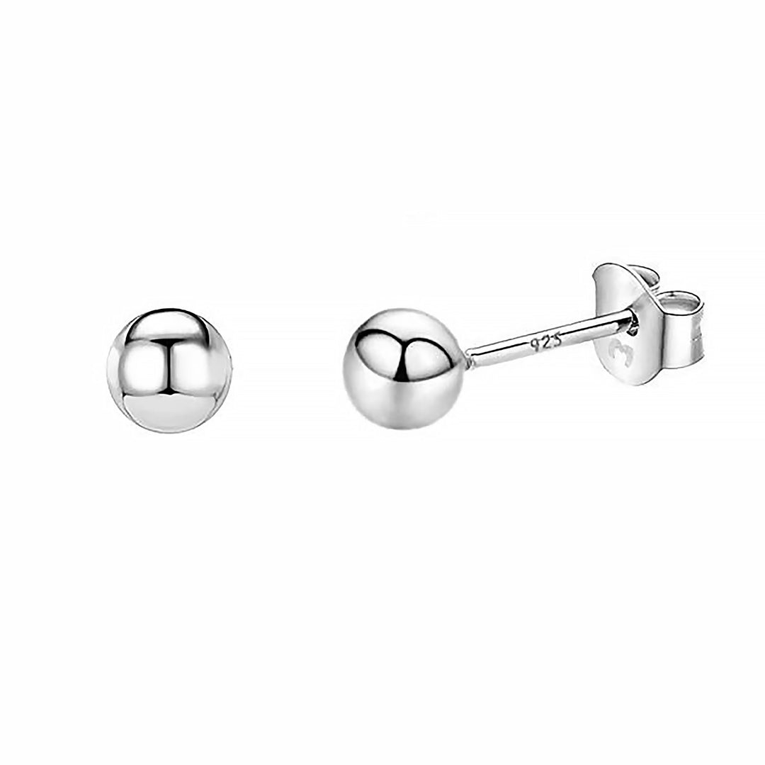 Minimalist Earrings - Lunara-0.12 in-Silver-The Livary