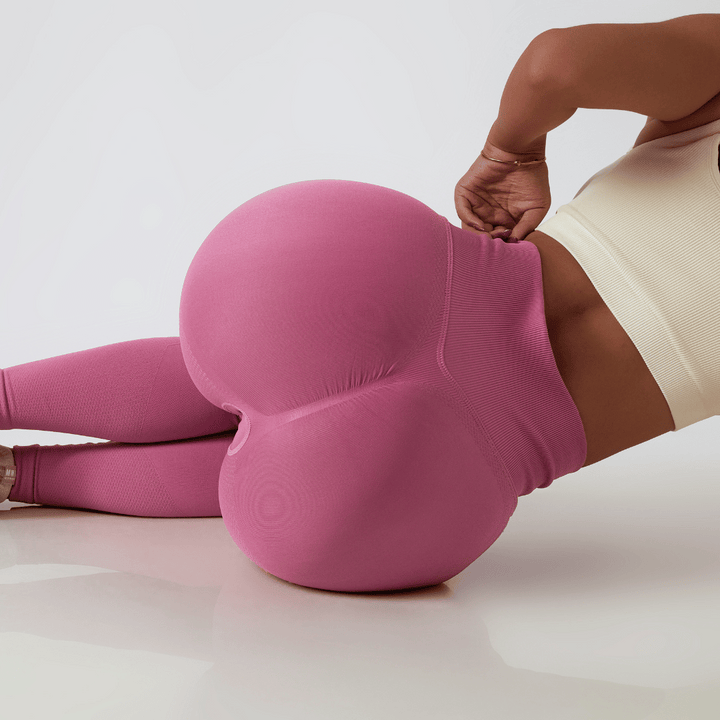 High Waist Ladies' Sports Leggings – FlexFit-Pink-S-The Livary