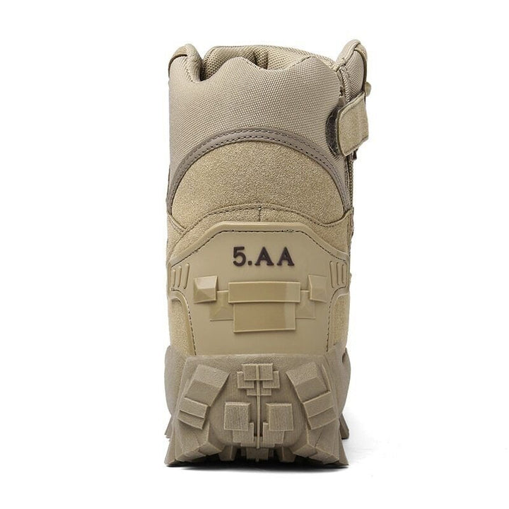 Waterproof Tactical Work Boots with Anti-Puncture – TrailForce Tactical-Beige-6-The Livary