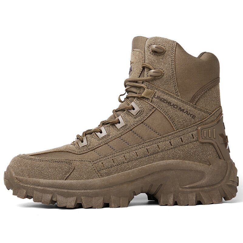 Waterproof Tactical Work Boots with Anti-Puncture – TrailForce Tactical-Beige-6-The Livary