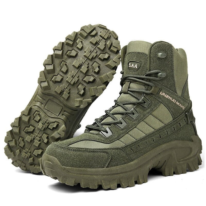 Waterproof Tactical Work Boots with Anti-Puncture – TrailForce Tactical-Beige-6-The Livary