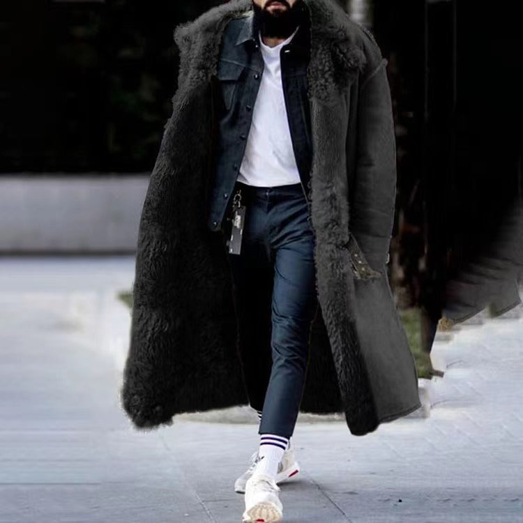 Long Luxury Winter Coat for Men - Arden-Black-M-The Livary