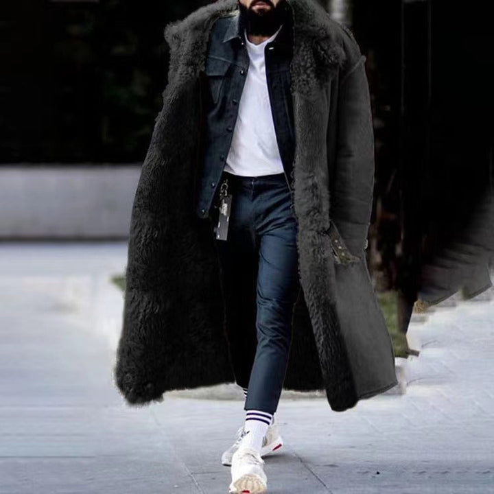 Long Luxury Winter Coat for Men - Arden-Black-M-The Livary