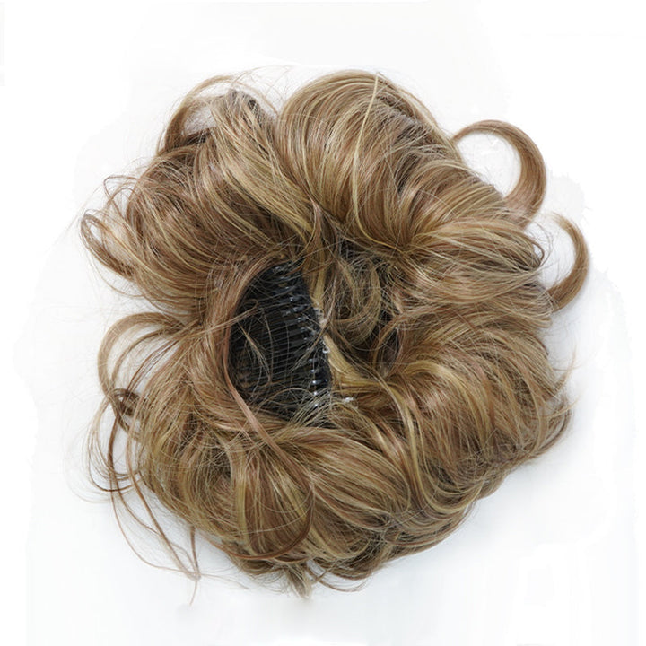 Messy Clip-in Bun with Side Clip – Elina-Black-The Livary