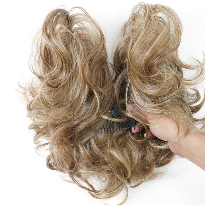 Messy Clip-in Bun with Side Clip – Elina-Black-The Livary